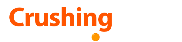 Crushing Local logo in orange and white